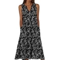 thumbnail image 1 of JGGSPWM (S-5XL) Summer Dresses for Women Vintage Floral Print V Neck Button Sleeveless Sundress Plus Size Beach Vacation Tank Dress Multicolor XL, 1 of 5