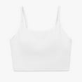 thumbnail image 1 of JGGSPWM Sports Bras for Women Quick-Dry Padded Wirefree Workout Cropped Tank Tops Camisole Yoga Fitness Running Gym White L, 1 of 8