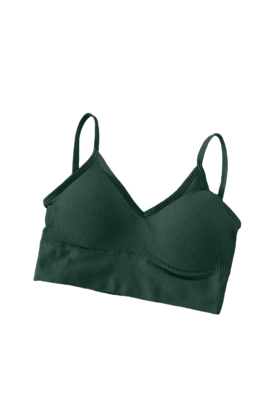 Sports Bras for Women Underwear Gather No Steel Ring Lingerie Bra Tube Top Wrapped Chest Beauty Back Comfy Smoothing Green Free Size
