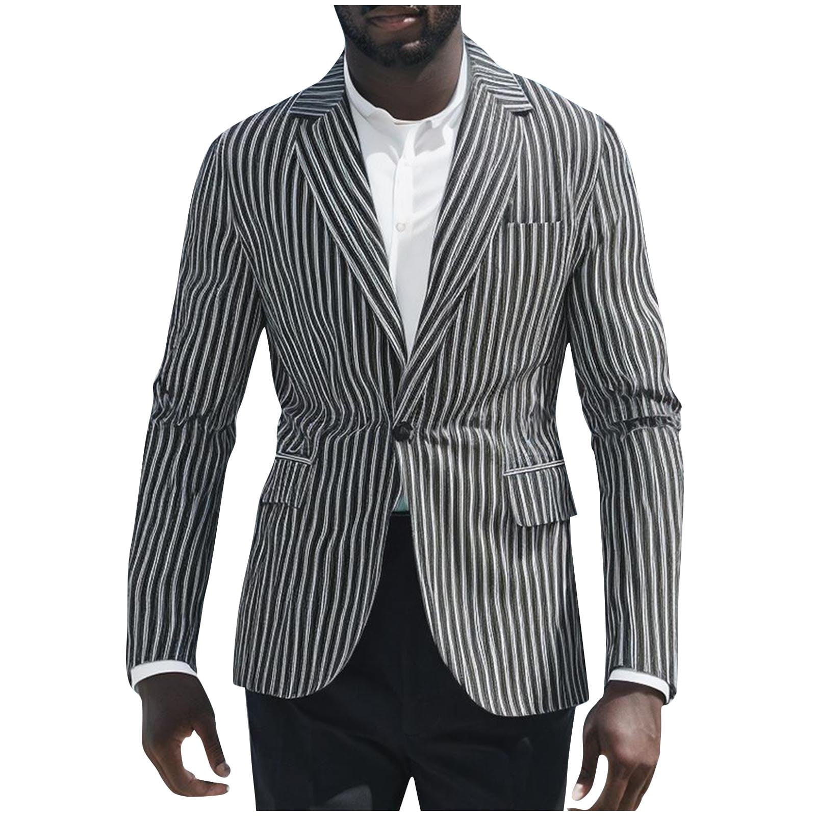 JGGSPWM Stripes Blazers For Men s Slim Fit Single Breasted Business jggspwm-stripes-blazers-for-men-s-slim-fit-single-breasted-business