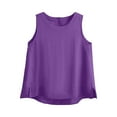 thumbnail image 1 of JGGSPWM Women High Stretch Sleeveless U Neck Shapewear Built-in Bra Slim Fit Tank Tops Camisole Workout Tops Purple M, 1 of 6