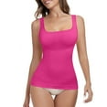 thumbnail image 1 of JGGSPWM Women Shapewear Tank Tops Tummy Control Compression Tops Seamless Body Shaper Camisole Square Neck Sleeveless Corset Pink S, 1 of 3