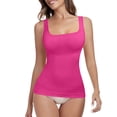 thumbnail image 1 of JGGSPWM Women Shapewear Tank Tops Tummy Control Compression Tops Seamless Body Shaper Camisole Square Neck Sleeveless Corset Pink XXL, 1 of 3