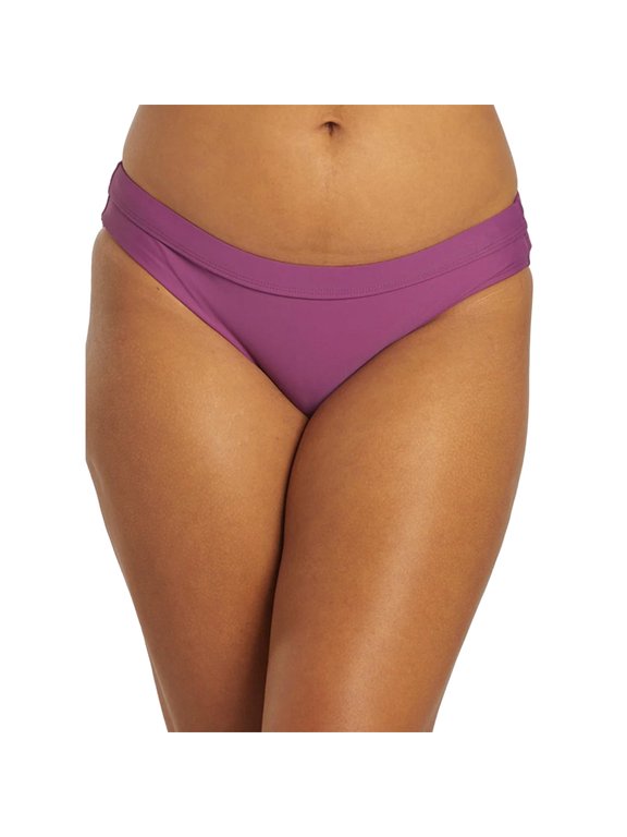 Women's Bikini Bottoms for Swimming, Surfing, Quick-Drying, Proof, Printed Cheeky, Soft Comfy Suit Purple S
