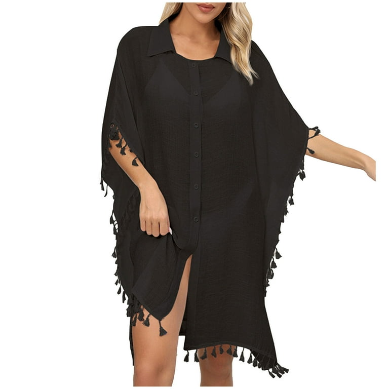 Loose Asymmetrical Hem Batwing Sleeve Dress Loose Asymmetrical Hem Batwing Sleeve Dress