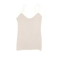 thumbnail image 1 of JGGSPWM Women's Camisole Tank Top Breathable Cotton Stretch Summer Sleeveless V Neck Sweater Vest Fall Knitted Loose Cami Beige#/001 Free Size, 1 of 3