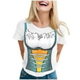 thumbnail image 1 of JGGSPWM Women's Casual Loose German Oktoberfest Vintage Short Sleeve Round Neck Funny Graphic Tee Tops White XL, 1 of 5