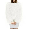 JGGSPWM Women's Cozy Shaggy Faux Furry Winter Outw