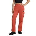 thumbnail image 1 of JGGSPWM Women's Hiking Pants Quick Dry Lightweight Outdoor Sports Casual Jogger Pants Elastic Waist Cargo Pants for All Seasons Orange S, 1 of 8