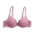 thumbnail image 1 of JGGSPWM Women's Lace-Trimmed Underwire Bra with Adjustable Straps, Available in Multiple Neutral Colors for Everyday Comfort and Style Pink 34/75, 1 of 3