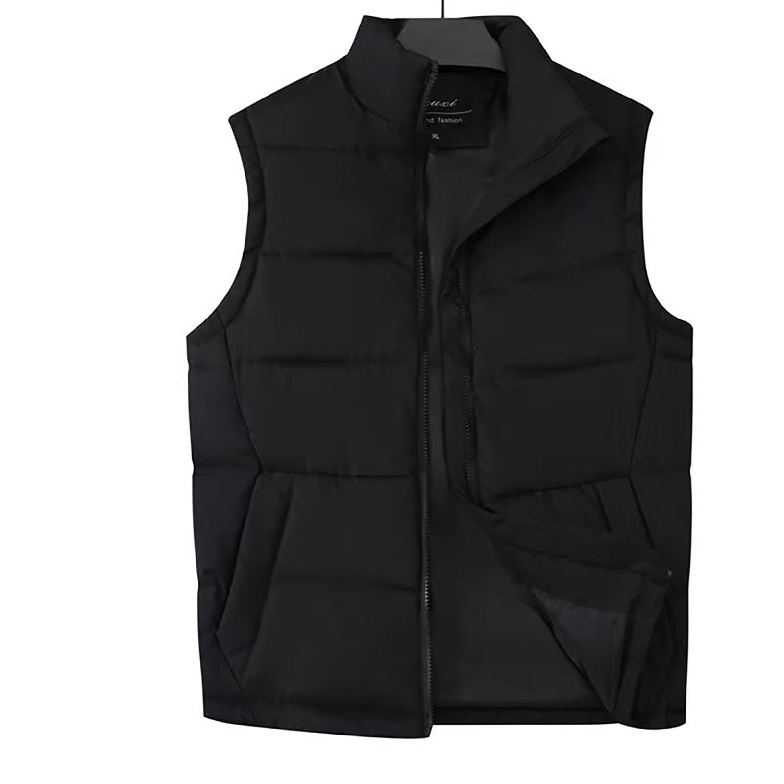JGGSPWM Women's Lightweight Breathable Travel Hiking Waistcoat Jacket Spring Fall Sleeveless Comfy Coat Outwear Work Vest Black M
