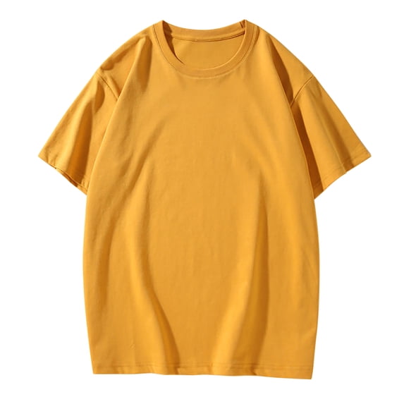 JGGSPWM Women's Lightweight Short Sleeve Workout Tops Yoga Running Gym Tees Athletic Shirts Yellow 3XL