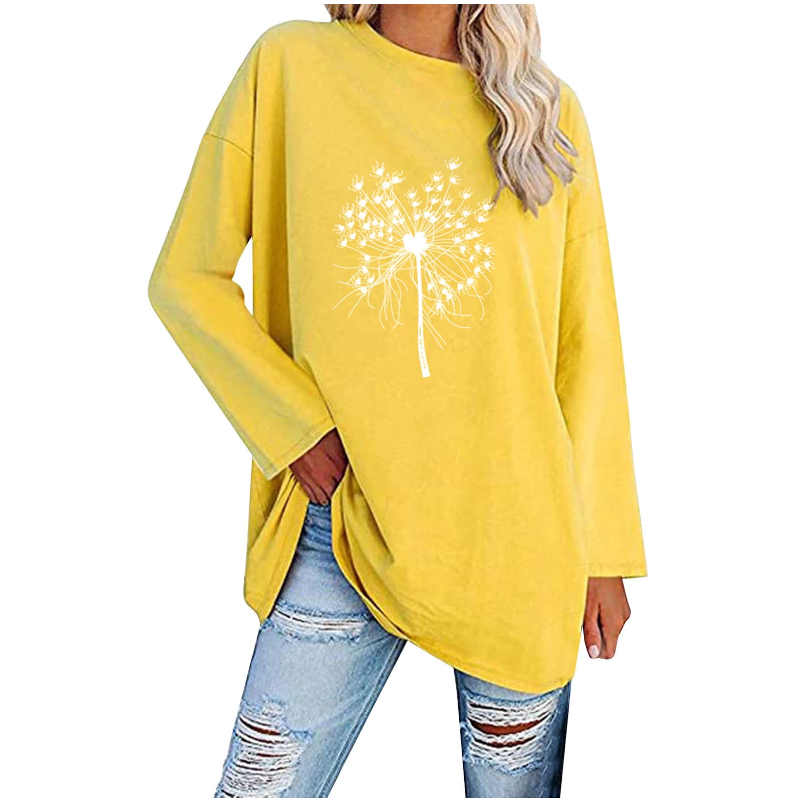 cute yellow long sleeve shirts