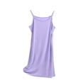 thumbnail image 1 of JGGSPWM Women's Plus Size Solid Color Spaghetti Strap Slip Dress Versatile Full Length Modal Camisole Layering Sleepwear Hanging Dress" Purple XXXXXXXL, 1 of 3
