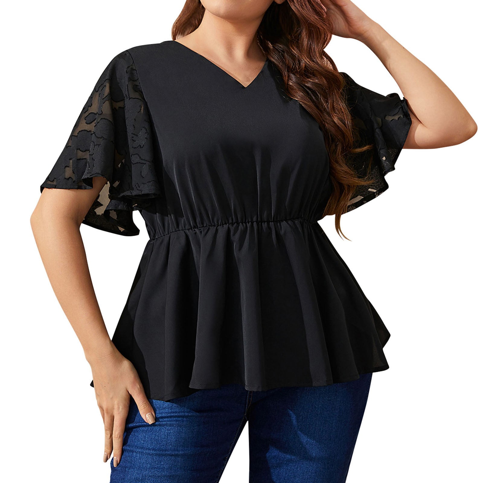 plus size peplum top amazon