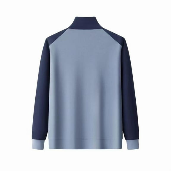 JGGSPWM Women's Plus Size Zipper Jacket Thermal Long Sleeve Stand Collar Water Reflective Windproof Firewall Winter Jacket Blue XXL