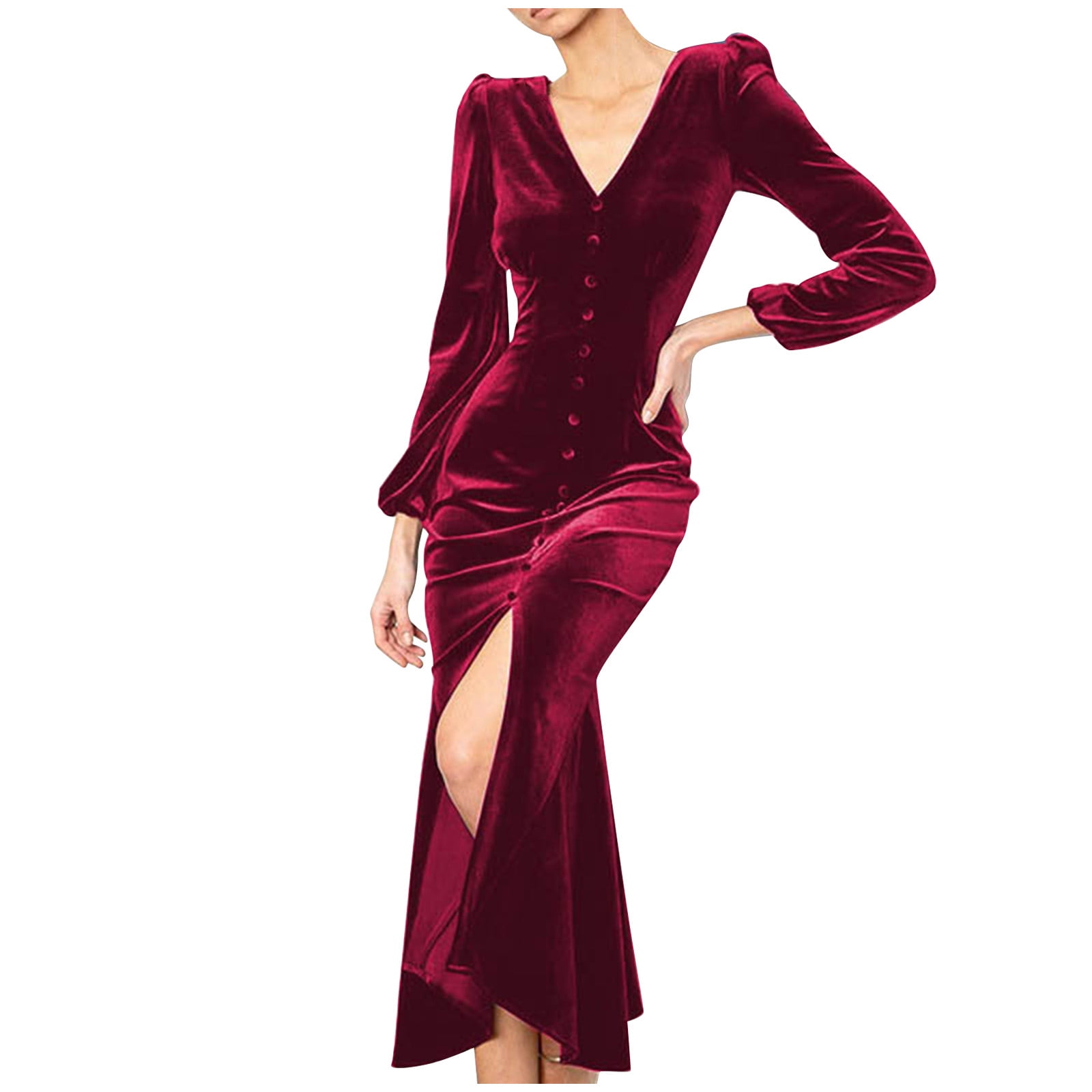 velvet wedding guest dress