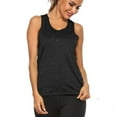 thumbnail image 1 of JGGSPWM Women's Workout Racerback Athletic Yoga Gym Sports Tennis Sleeveless Shirt Tees Black S, 1 of 5