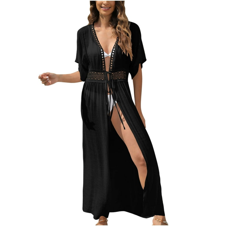 Shorter Length Linen Blend Cover Up Shorter Length Linen Blend Cover Up