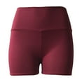 thumbnail image 1 of JGGSPWM Workout Shorts for Women High Waisted Seamless Biker Shorts Tummy Control Spandex Yoga Gym Activewear Solid Color Pants Red L, 1 of 5