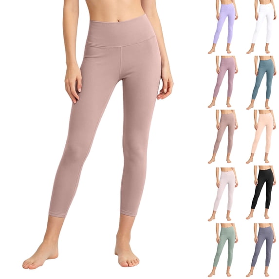 JGGSPWM (XL-6XL) Plus Size Women's Ultra Soft High Waisted Seamless Leggings Inner Wear Thin Tummy Control Yoga Pants Gray XXXXXXXL