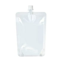 JGJJUGN 10 Pack Reusable Plastic Flasks | Concealable Drink Pouches | Leak Proof Water Bags with Funnel | Ideal for Travel, Outdoor Activities, Camping, Parties, Juice, Milk