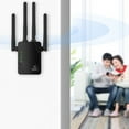 thumbnail image 1 of JGJJUGN 1200Mbps Wireless WiFi Extender Dual Band Repeater, Long Range Network Amplifier, 2.4G/5G Signal Booster, 4 Antenna WiFi Range Extender, Easy Setup, Home Internet Amplifier, 1 of 6