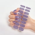 thumbnail image 1 of JGJJUGN 16 Sheets Glitter Nail Wraps Nail Polish Stickers Self Adhesive Nail Art Decals Strips In Solid Colors for Women Girls DIY Manicure Nail Art Decoration, 1 of 3