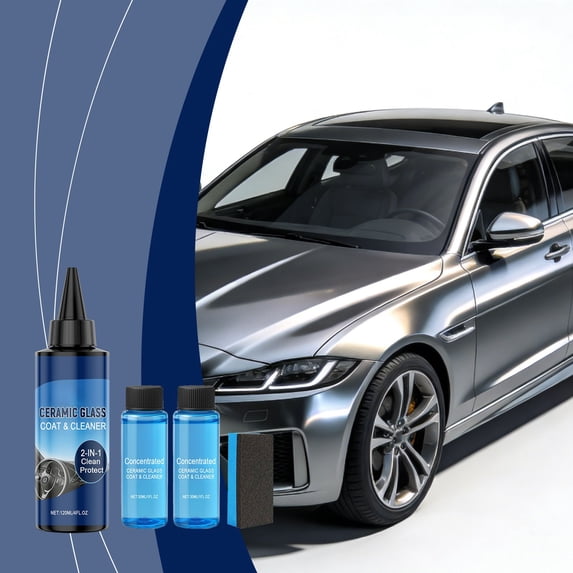 JGJJUGN 180ml Ceramic Glass Coat Cleaner Vehicle Glass Cleaner Windshield Cleaner Water Spot Remover Protective Coating Automotive Glass Cleaner Eco-friendly Cleaning Solution