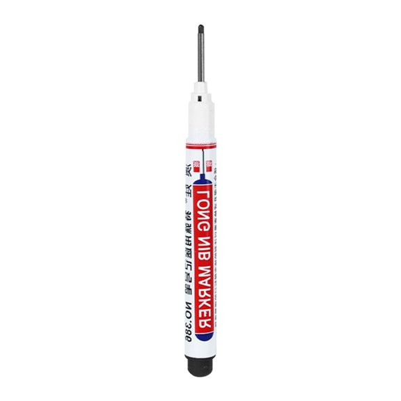 JGJJUGN 20MM Oily Marker Pen Long Head Marking Tool for Deep Holes Wood Metal Glass Tile Installation Quick Drying 5ml with Ruler