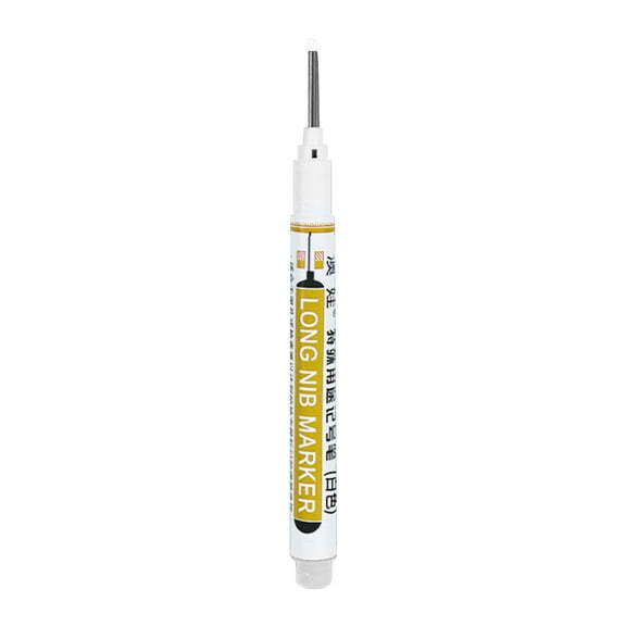 JGJJUGN 20MM Oily Marker Pen Long Head Marking Tool for Deep Holes Wood Metal Glass Tile Installation Quick Drying 5ml with Ruler