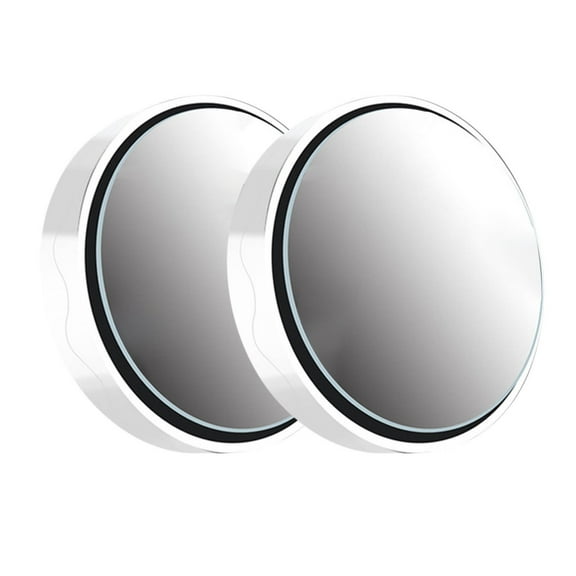 JGJJUGN 2Pcs Car Suction Cup Mount Auxiliary Rearview Mirror, 360 Degree Rotating Wide-Angle Blind Spot Mirror, HD Glass Expand Field of Vision, Suction Mount Reflector for Vehicle Use