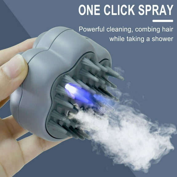 JGJJUGN 4 in 1 Multifunctional Steam Pet Brush, Self-Cleaning Massage Brush, Dog & Cat Grooming Tool, Removes Tangled & Loose Hair, Anti-Scratch Design, Pet Hair Remover, Easy to Use