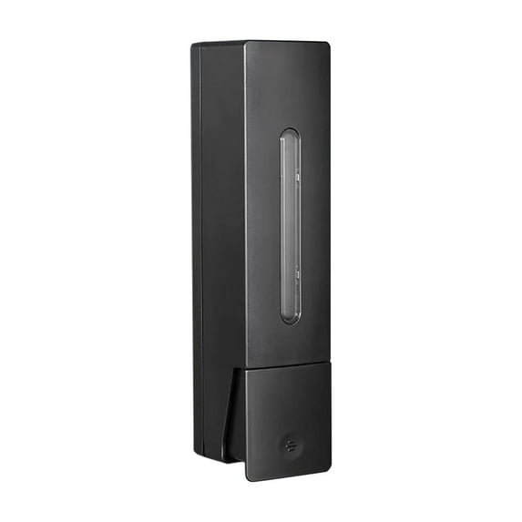 JGJJUGN 400ml Wall Mounted Soap Dispenser, Manual Press Liquid Soap Dispenser, No Drill Adhesive Soap Dispenser, Plastic Soap Dispenser for Kitchen & Bathroom, Space Saving, Easy Installation