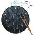 thumbnail image 1 of JGJJUGN 6-Inch 11 Tone Hand Drum Forget Worry Drum Portable Carbon Steel Musical Instrument for Stress Relief and Relaxation, 1 of 5