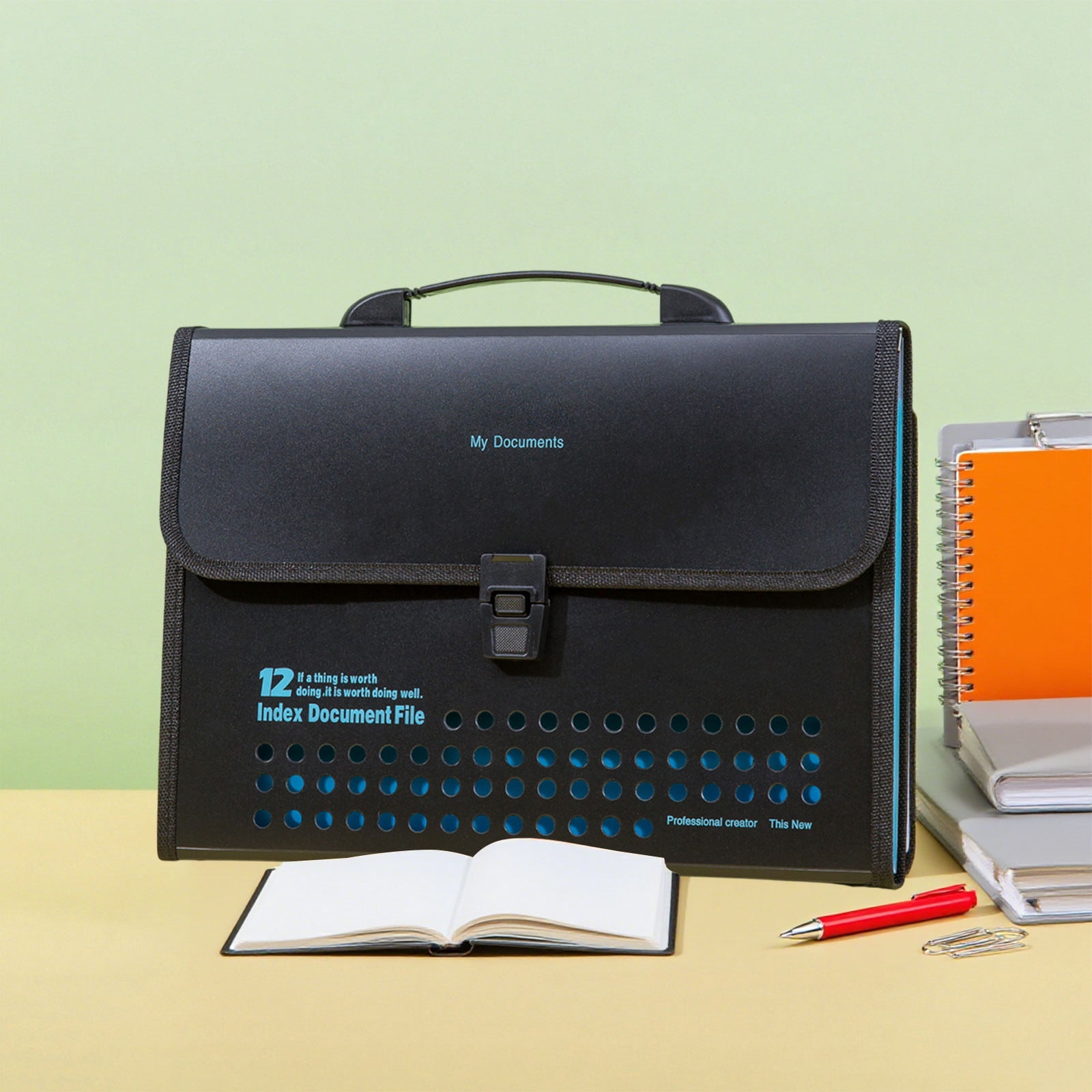 GALERIANS file.A & file.B 2冊セット JGJJUGN A4 Multi-Pocket Accordion File Folder Storage Bag