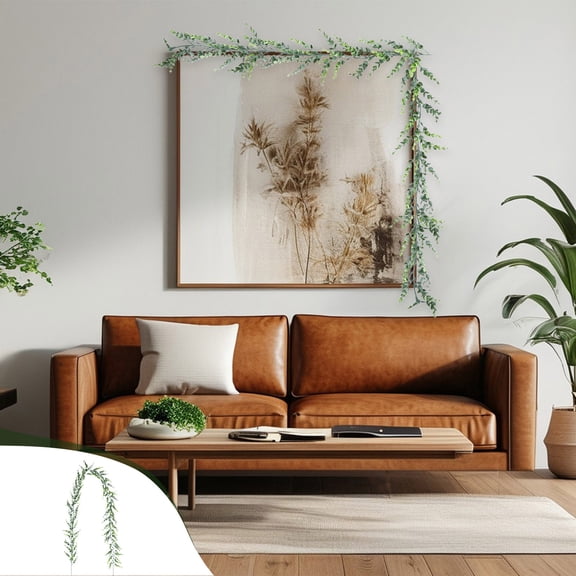 JGJJUGN Artificial Ivy Garland - Fake Hanging Vines, Green Decorative Leaves, Indoor and Outdoor Decor, Christmas Wreath, Home, Wedding, Party Decoration, 178 cm Long