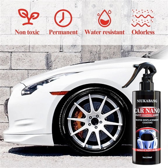 JGJJUGN Automobile Protective Paint Spray 250ml | Car Scratch Repair Coating | High Gloss Finish | Durable Waterproof Car Wax | Ceramic Coating for Long-lasting Protection