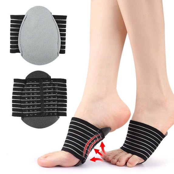 JGJJUGN Bandage Arch Pad, Flat Arch Support, Foot Protection Cover, Adhesive Foot Center Cushion, Sports Arch Support, Comfortable Foot Pad for Daily Use, Walking, and Sports Activities