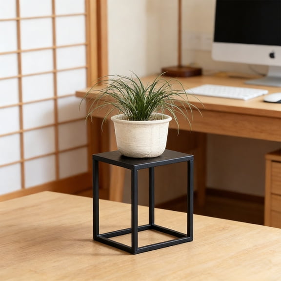 JGJJUGN Basic Ironwork Flower Stand, Indoor Plant Rack, Floor Standing Plant Holder, Pot Display Stand, Decor for Living Room, Balcony, Entrance, Mini Garden Storage