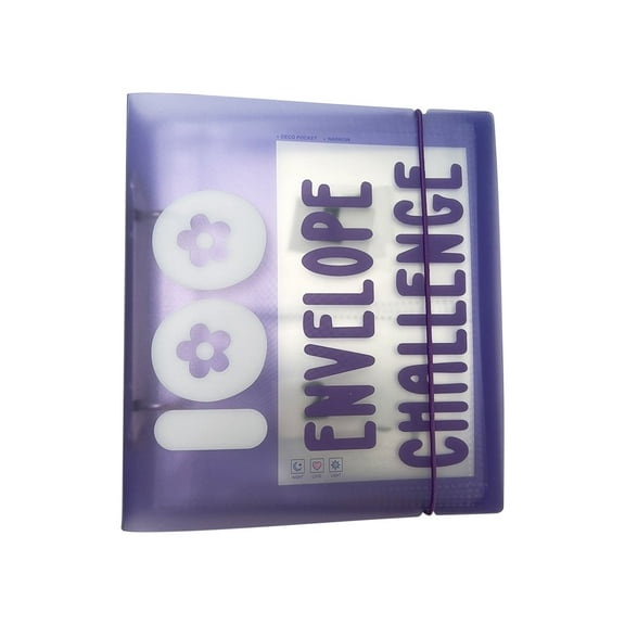 JGJJUGN Binder Label for 100 Envelope Cash Stuffing Savings Organizer, Self-Adhesive Transparent Plastic, Easy Swap Inserts for File Identification