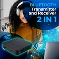 thumbnail image 1 of JGJJUGN Bluetooth 5.0 Audio Transmitter & Receiver for TV, PC, Car Stereo - Wireless 3.5mm Adapter, AUX Music Streaming, HiFi Sound, Compatible with Speakers and Headphones, 1 of 9