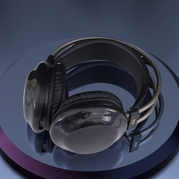 JGJJUGN Bluetooth Headset RGB Gaming Headphones Noise Cancelling Lightweight Wireless Earphones with Long Battery Life and Immersive Sound Experience