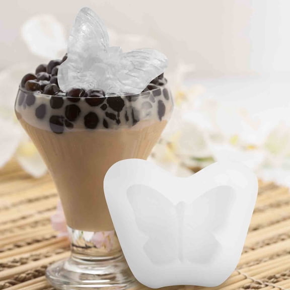 JGJJUGN Butterfly Ice Tray Mould, Silicone Ice Cream Mold, Homemade Ice Cube Maker, Durable & Safe Ice Making Tool, Fun Summer Party Supplies, Odorless, Easy Demolding, Compact Size