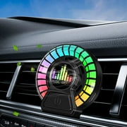 JGJJUGN Car Aromatherapy Light Diffuser Vent Clip Air Freshener LED Ambient Lamp Perfume Diffuser for Vehicle Interior with Music Sync Light and USB Charging