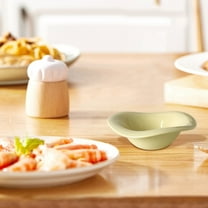 JGJJUGN Ceramic Dessert Bowl Fruit Salad Bowl Coffee Shop Tableware White Beige Red Black Green 16cm Hygienic Easy to Clean Durable