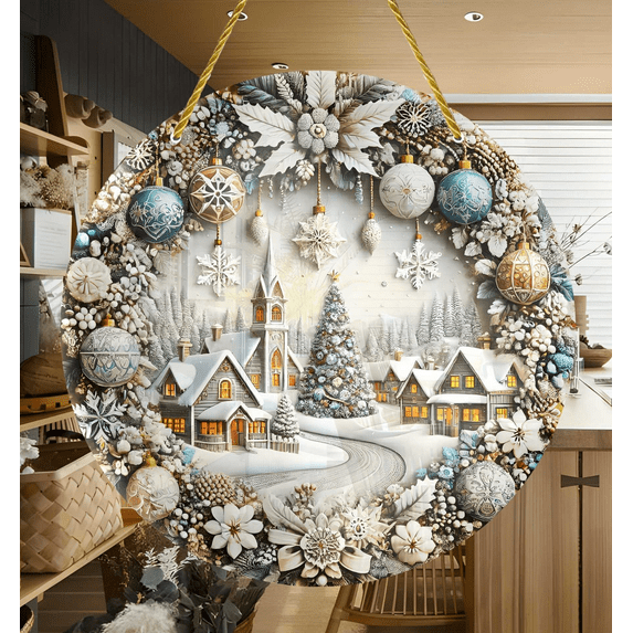 JGJJUGN Christmas Car Interior Pendant Decorations Acrylic Dual-Sided Hanging Ornament for Rearview Mirror Home and Vehicle Decor Accessories