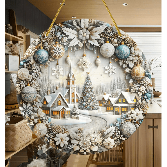 JGJJUGN Christmas Car Interior Pendant Decorations Acrylic Dual-Sided Hanging Ornament for Rearview Mirror Home and Vehicle Decor Accessories