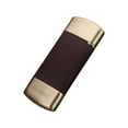 thumbnail image 1 of JGJJUGN Compact Portable Butane Lighter, Lightweight Alloy Windproof Flame, Elegant Leather Design, Refillable Adjustable Flame, Ideal Gift for Family Gatherings, Outdoor Activities, Travel, 1 of 4