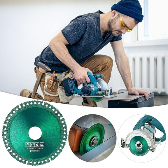 JGJJUGN Composite Multi-function Cutting Blade, Diamond Cutting Disc, Tile Slab Cutter, Metal Cutting Wheel, Angle Grinder Accessory, for Efficient Ceramic and Steel Cutting